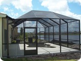 Pool enclosure in Deland by East Coast Aluminum