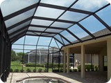 Flagler County pool enclosure by East Coast Aluminum