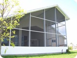 Screen room added to back of Ormond Beach home by East Coast Aluminum