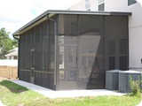 Screened-in porch added to Ormond Beach home by East Coast Aluminum