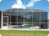 Pool screen enclosure in Palm Coast by East Coast Aluminum