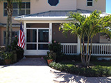 Screen french doors added to lanai by East Coast Aluminum