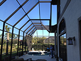 Two story pool enclosure by East Coast Aluminum